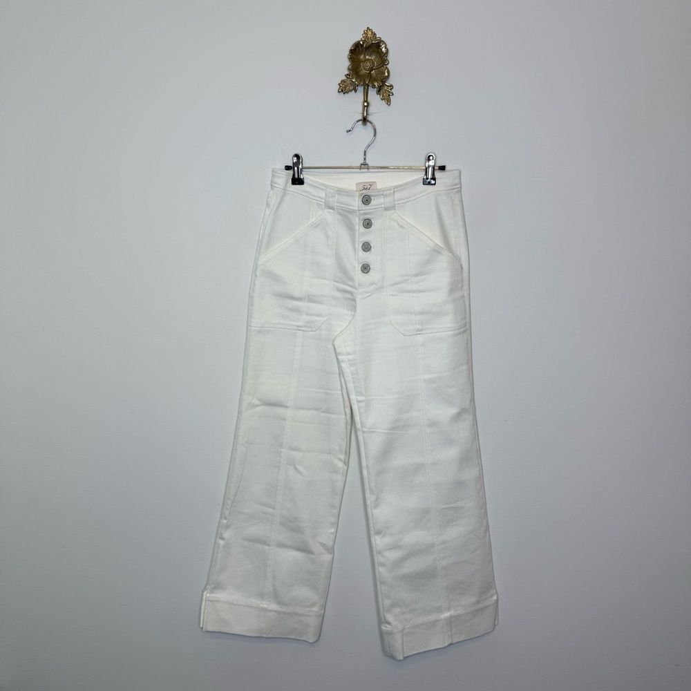 Cinq à Sept Womens White Denim Benji Pant 2